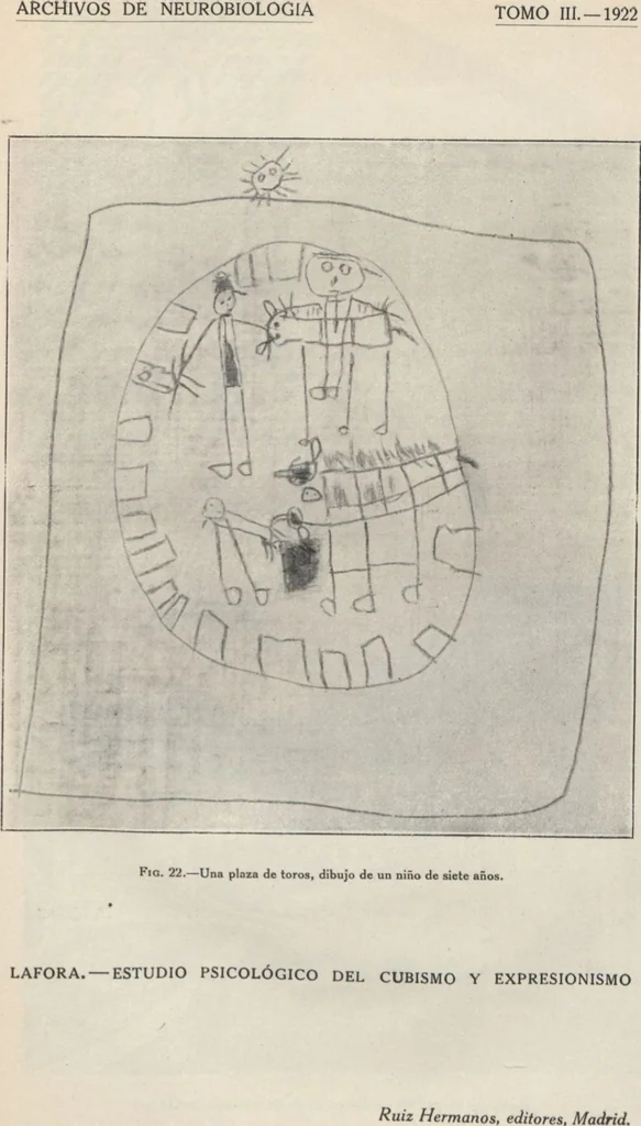 An illustration from Estudio psicológico del cubismo y expresionismo, 1922, leaf 55