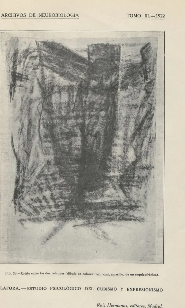 An illustration from Estudio psicológico del cubismo y expresionismo, 1922, leaf 63