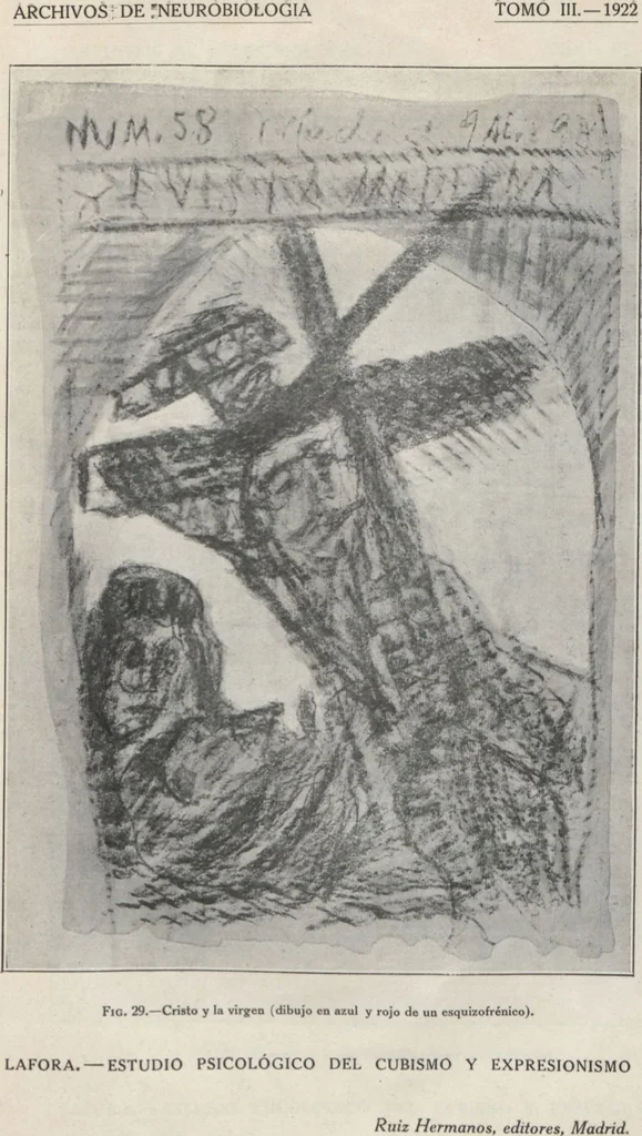 An illustration from Estudio psicológico del cubismo y expresionismo, 1922, leaf 65