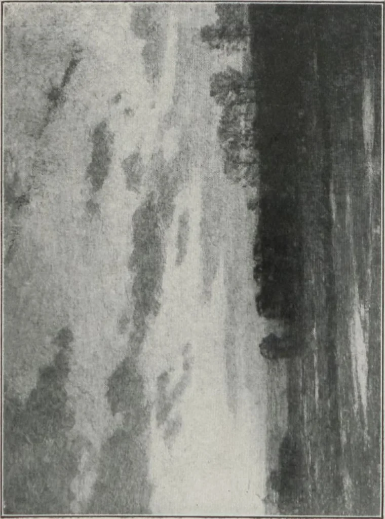 An illustration from Fourth annual exhibition of paintings by John F. Carlson, A.N.A. : February 26th to March 9th at the Louis Katz Galleries, New York, 1913, leaf 9