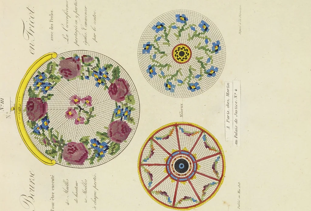 An illustration from [Beaded work], 1818, leaf 11