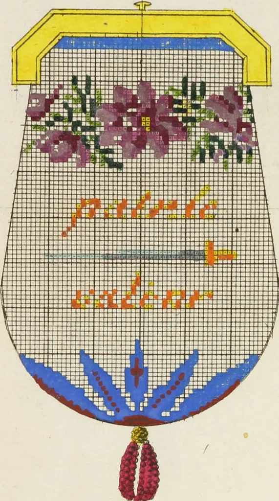 An illustration from [Beaded work], 1818, leaf 17