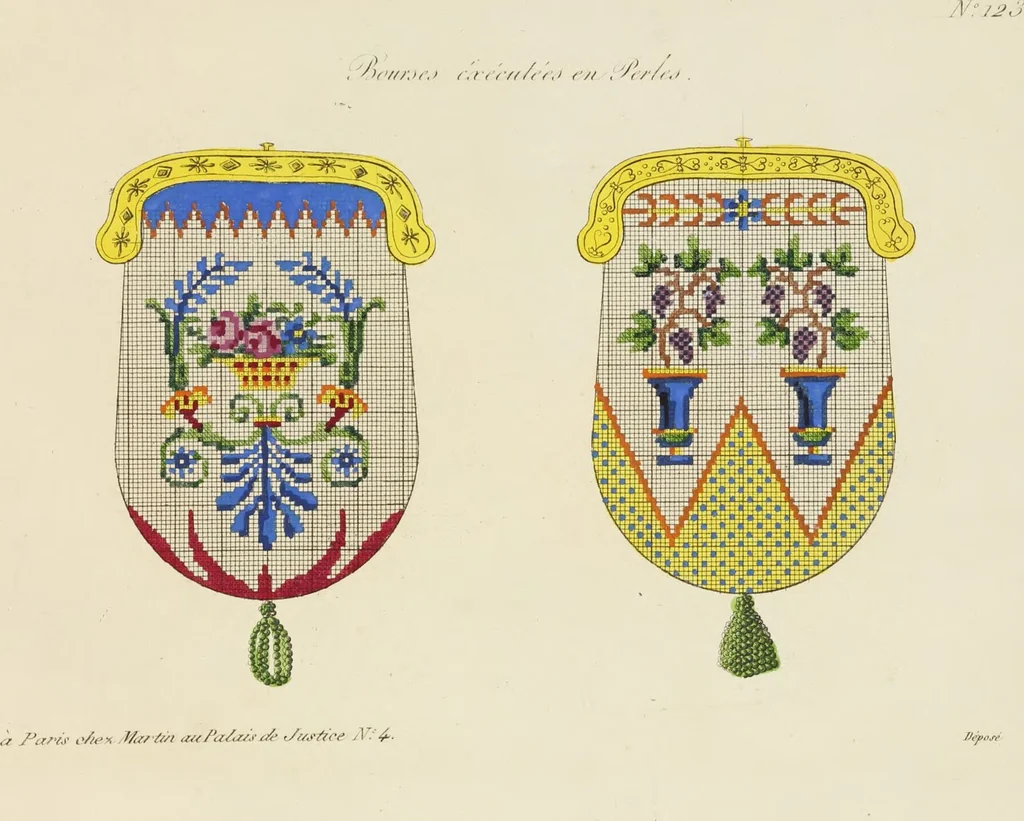 An illustration from [Beaded work], 1818, leaf 18
