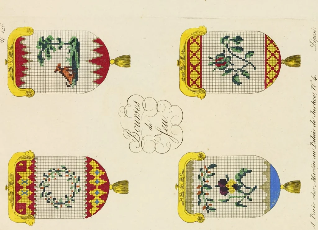 An illustration from [Beaded work], 1818, leaf 19