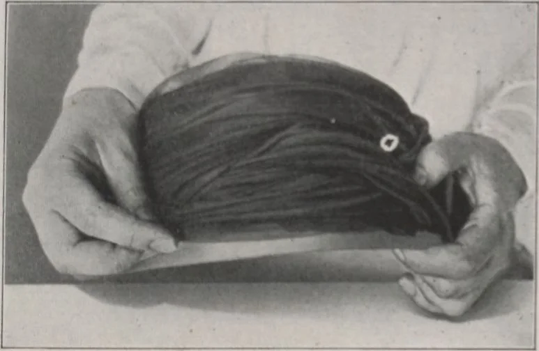 An illustration from Individuality in millinery, 1921, leaf 12