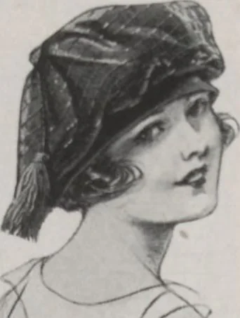 An illustration from Individuality in millinery, 1921, leaf 16