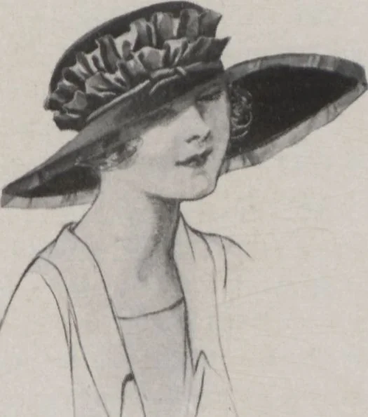 An illustration from Individuality in millinery, 1921, leaf 27