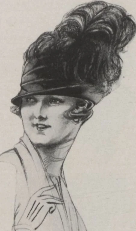 An illustration from Individuality in millinery, 1921, leaf 33
