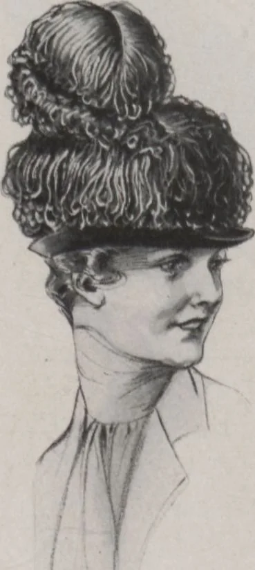 An illustration from Individuality in millinery, 1921, leaf 34