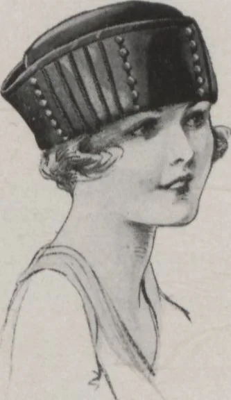 An illustration from Individuality in millinery, 1921, leaf 35