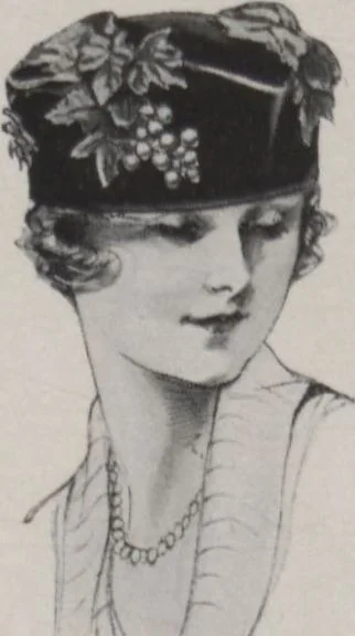 An illustration from Individuality in millinery, 1921, leaf 36