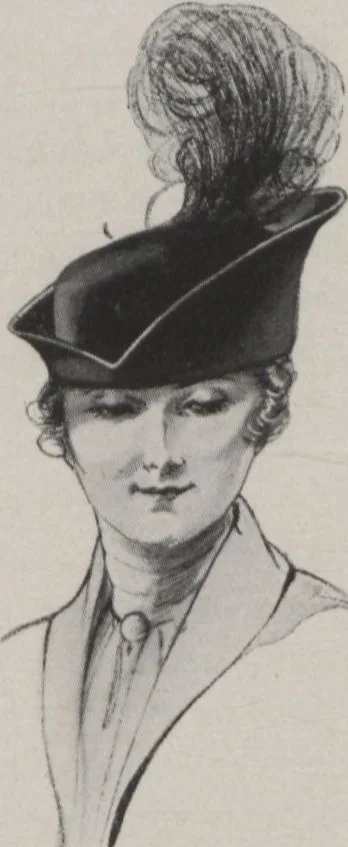 An illustration from Individuality in millinery, 1921, leaf 37