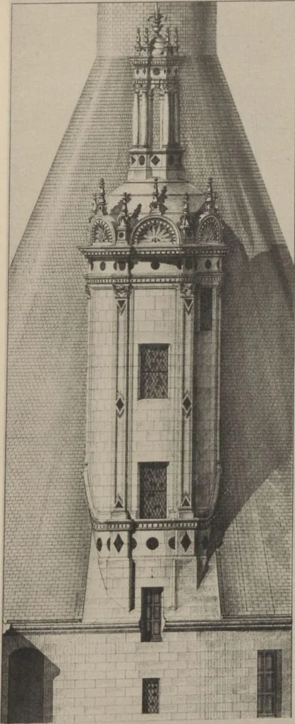 An illustration from Chambord : notice sur les travaux de restauration exécutés au château de 1882 à 1894 / par MM. Desbois père et fils, 1894, leaf 27