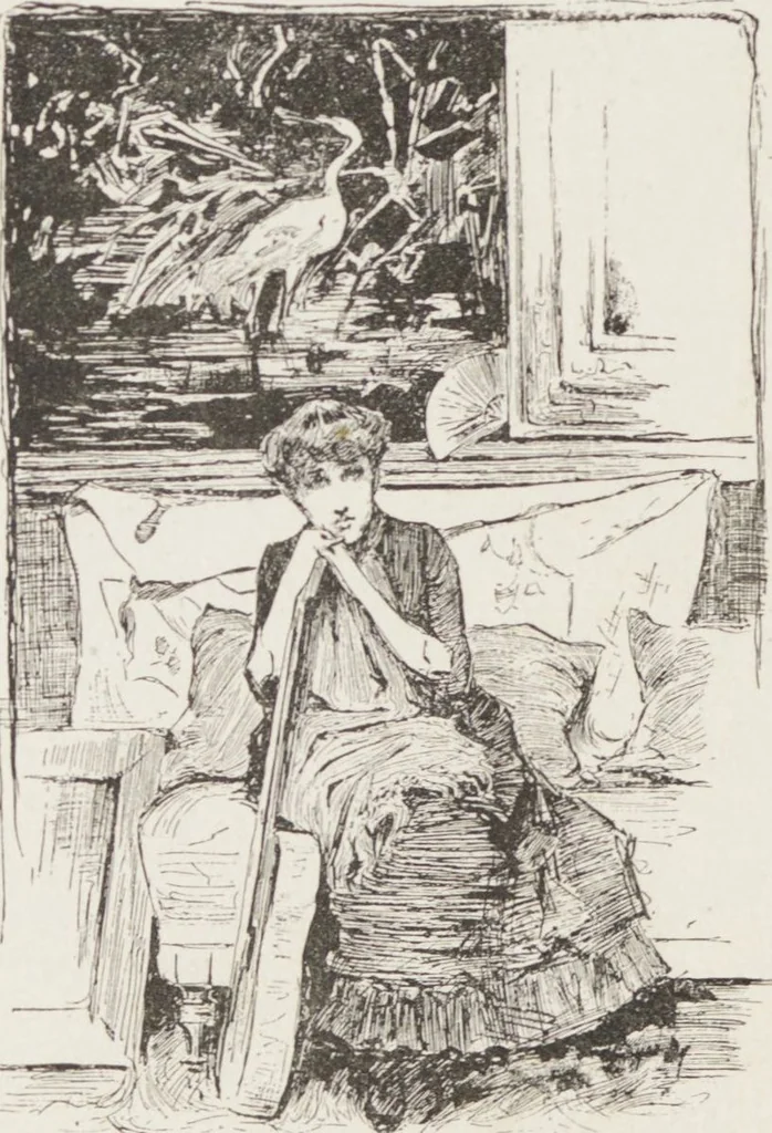 An illustration from American paintings and sculpture contributed to the "Second Prize Fund Exhibition", 1886, leaf 104