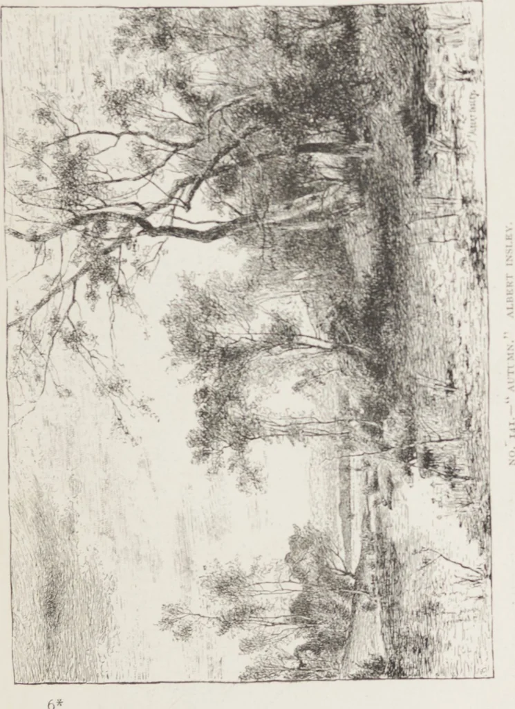 An illustration from American paintings and sculpture contributed to the "Second Prize Fund Exhibition", 1886, leaf 73