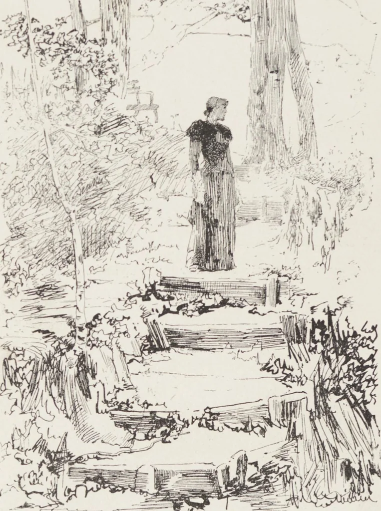 An illustration from American paintings and sculpture contributed to the "Second Prize Fund Exhibition", 1886, leaf 80