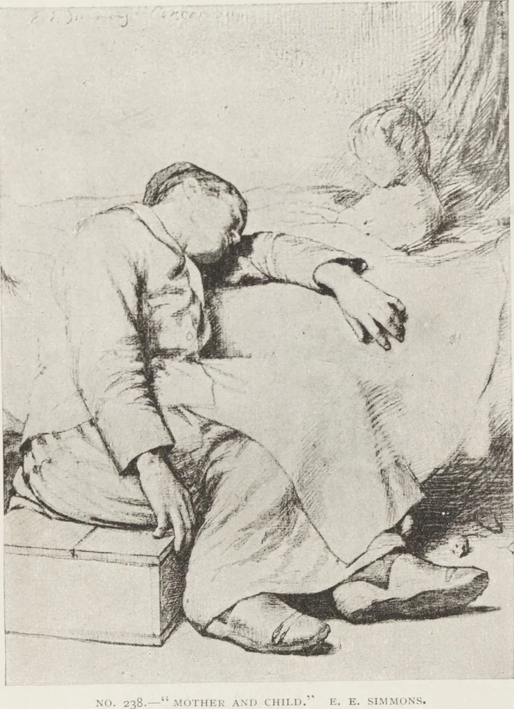 An illustration from American paintings and sculpture contributed to the "Second Prize Fund Exhibition", 1886, leaf 92