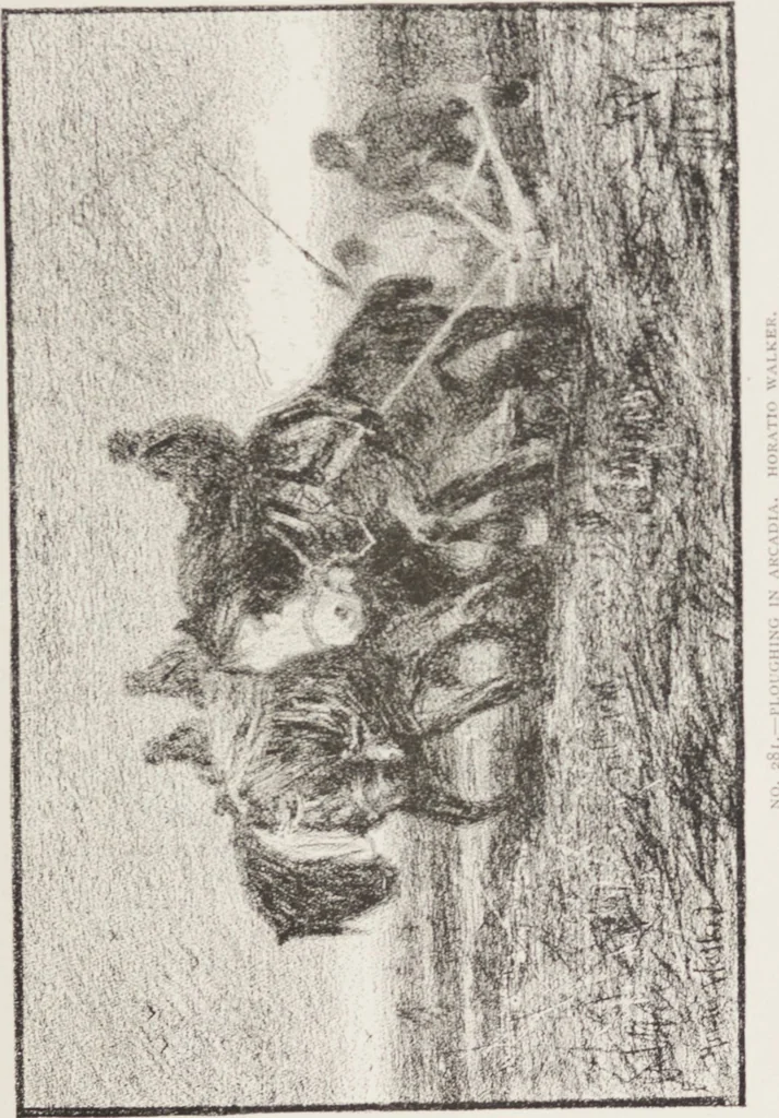 An illustration from American paintings and sculpture contributed to the "Second Prize Fund Exhibition", 1886, leaf 99