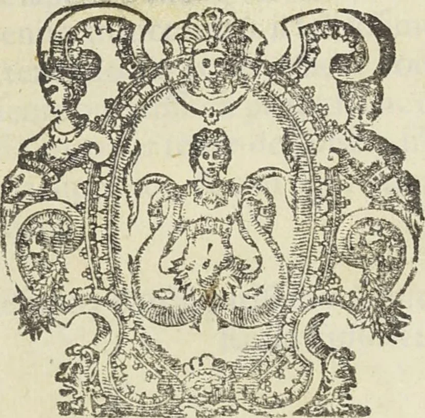 An illustration from Il trinciante / di M. Vincenzo Cervio ; ampliato, et ridotto a perfettione dal cavalier Reale Fusoritto da Narni ... ; con una bellissima aggiunta fatta nouamente dall'istesso caualier Reale .., 1593, leaf 1