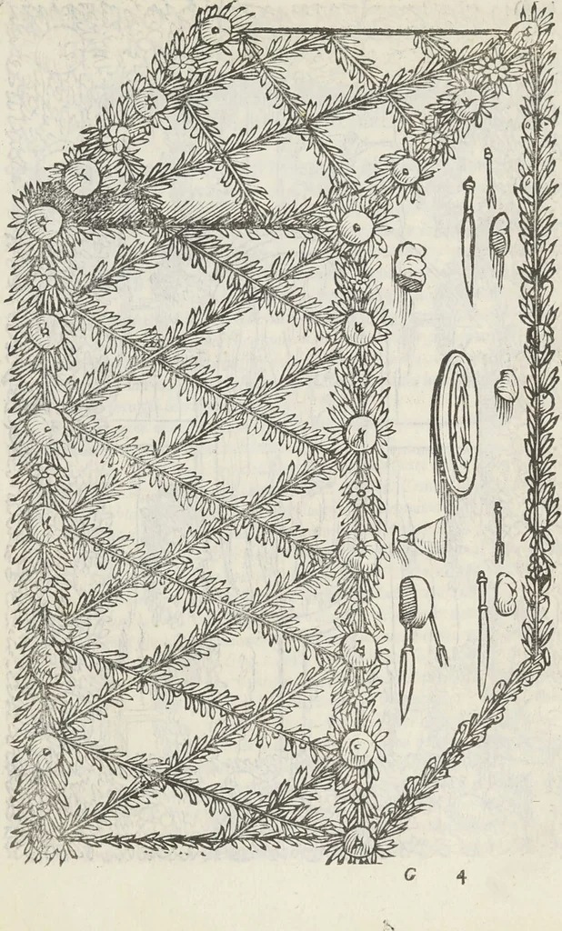 An illustration from Il trinciante / di M. Vincenzo Cervio ; ampliato, et ridotto a perfettione dal cavalier Reale Fusoritto da Narni ... ; con una bellissima aggiunta fatta nouamente dall'istesso caualier Reale .., 1593, leaf 111