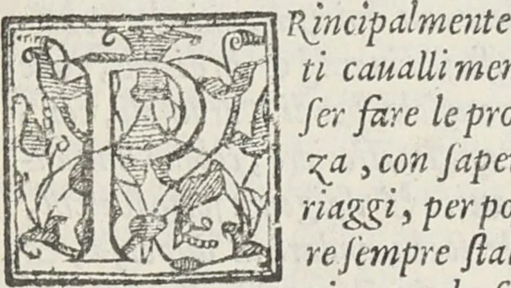 An illustration from Il trinciante / di M. Vincenzo Cervio ; ampliato, et ridotto a perfettione dal cavalier Reale Fusoritto da Narni ... ; con una bellissima aggiunta fatta nouamente dall'istesso caualier Reale .., 1593, leaf 113