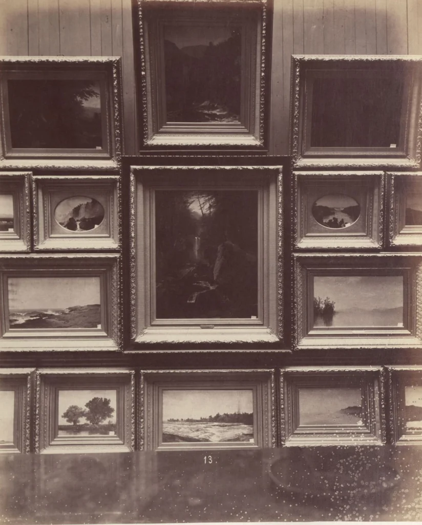 An illustration from [Photographs of paintings by J. F. Kensett], 1874, leaf 12