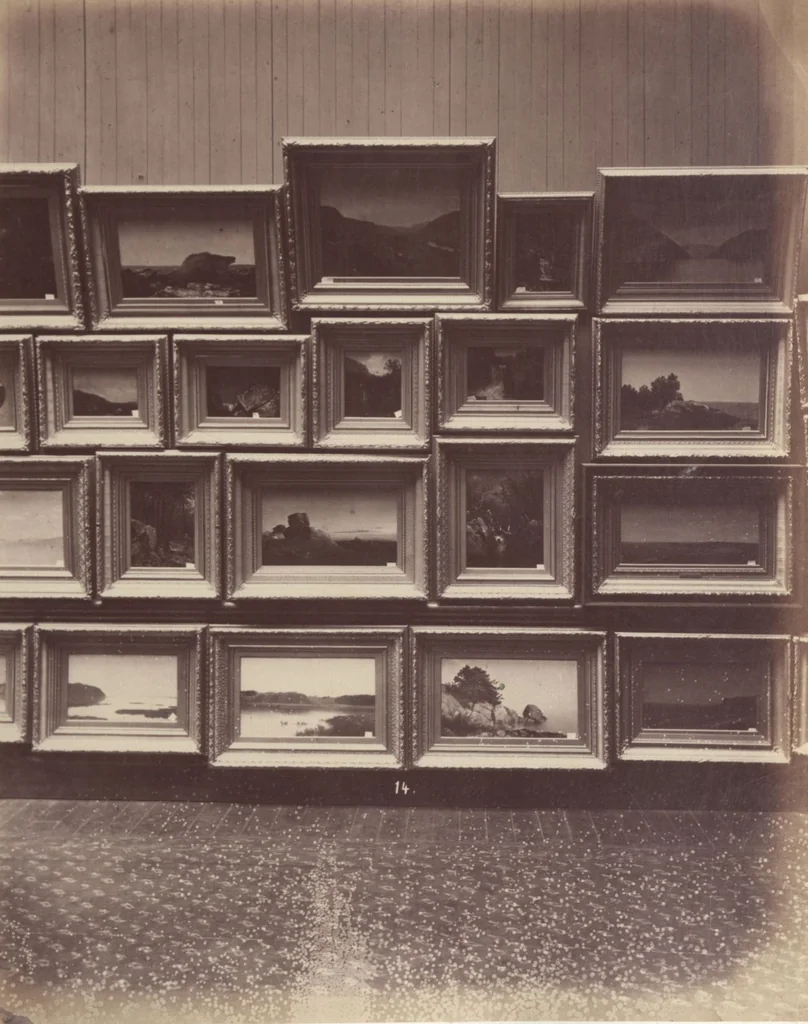 An illustration from [Photographs of paintings by J. F. Kensett], 1874, leaf 13