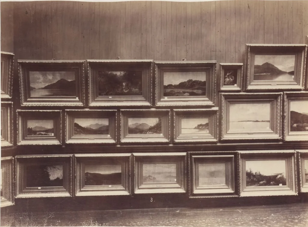 An illustration from [Photographs of paintings by J. F. Kensett], 1874, leaf 3