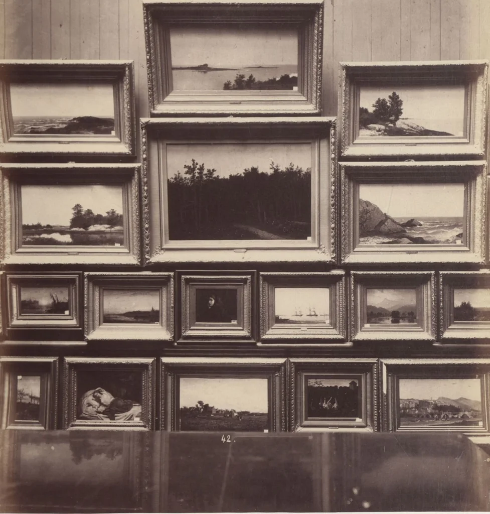 An illustration from [Photographs of paintings by J. F. Kensett], 1874, leaf 41