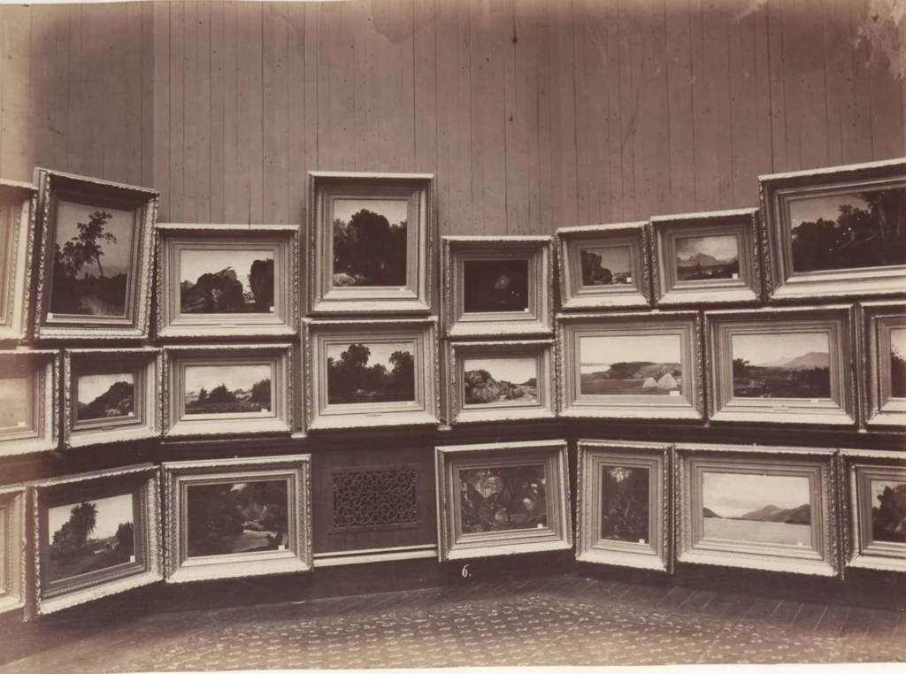 An illustration from [Photographs of paintings by J. F. Kensett], 1874, leaf 6