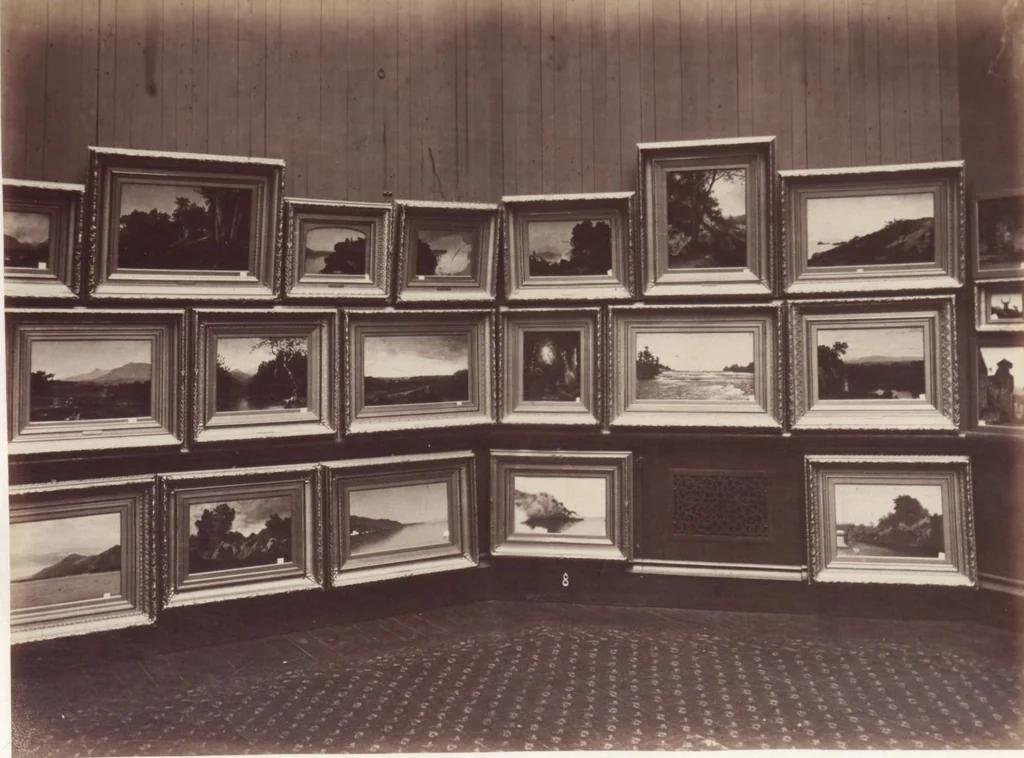 An illustration from [Photographs of paintings by J. F. Kensett], 1874, leaf 7