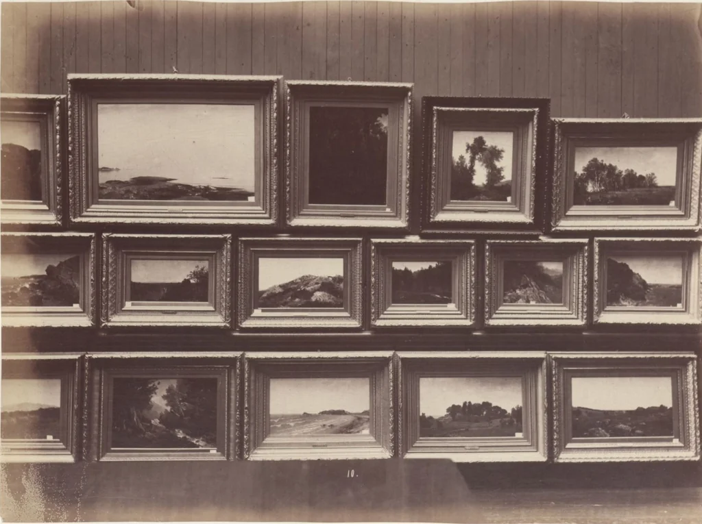 An illustration from [Photographs of paintings by J. F. Kensett], 1874, leaf 9
