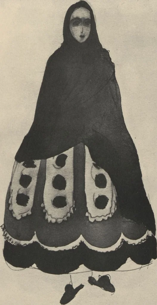 An illustration from A catalogue of an exhibition of stage designs and one model by Robert Edmond Jones / with an introduction by Stark Young, 1925, leaf 13