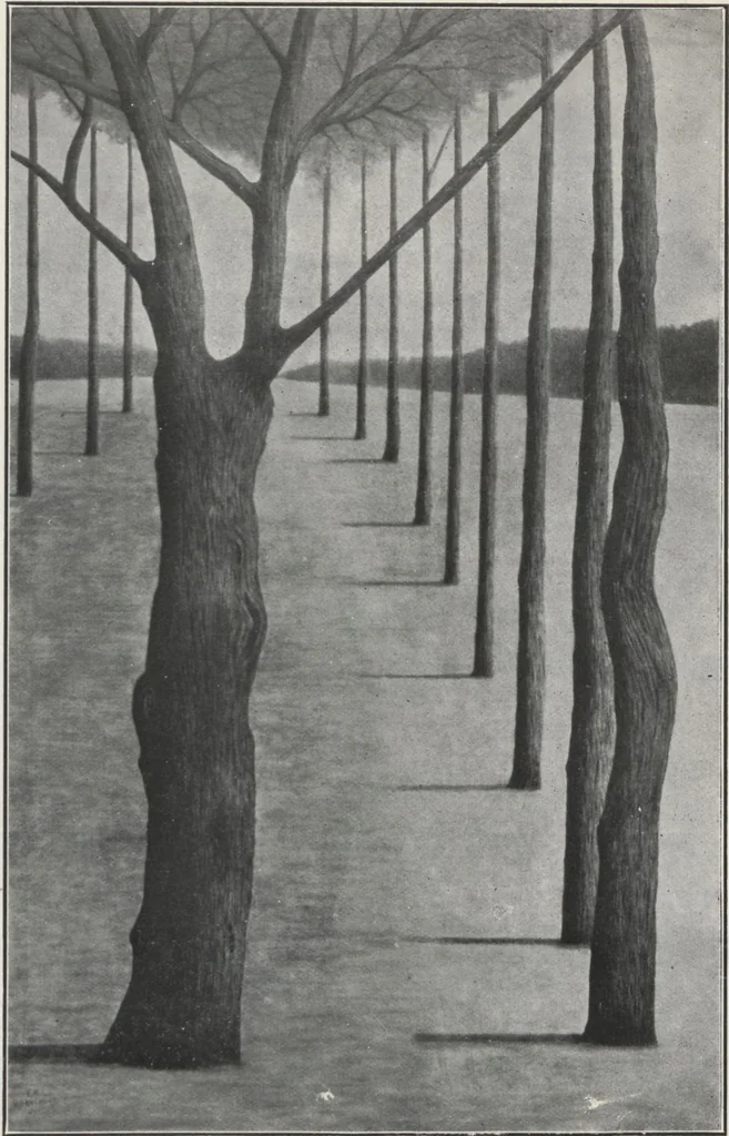 An illustration from Exhibition of paintings by Emile Branchard, 1923, leaf 1