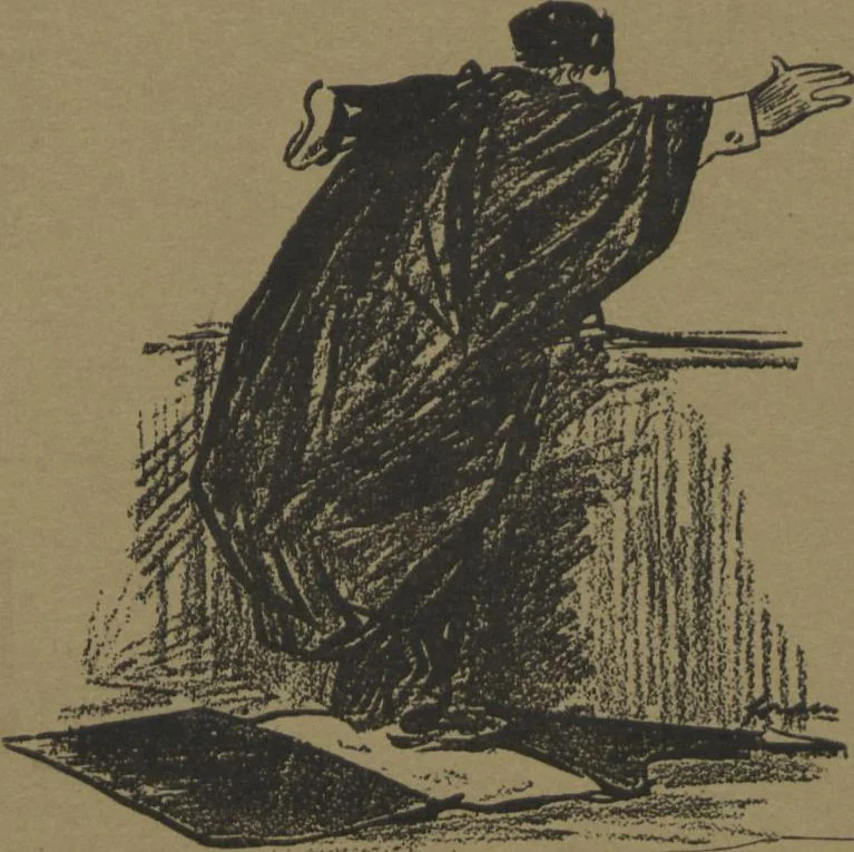 An illustration from Modern paintings, drawings, etc. exhibited for the benefit of the American War Relief ... January 2 to February 2, 1918 / [with a preface by Guy Pène du Bois], 1918, leaf 1