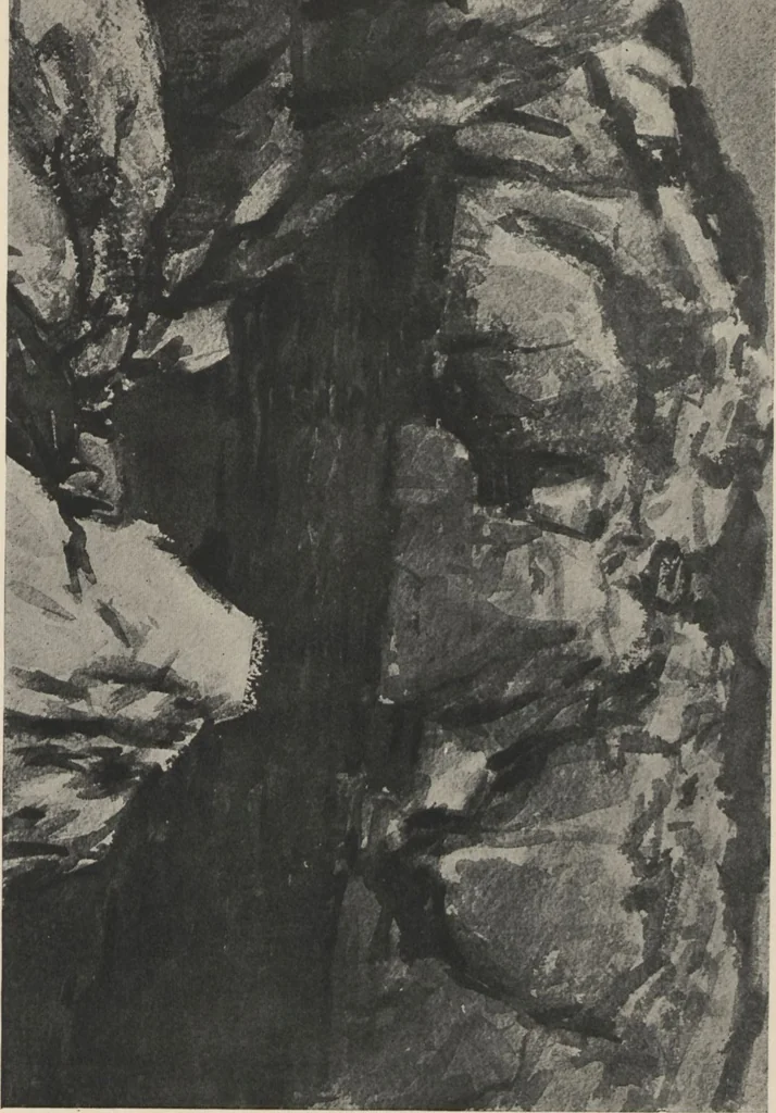 An illustration from Modern paintings, drawings, etc. exhibited for the benefit of the American War Relief ... January 2 to February 2, 1918 / [with a preface by Guy Pène du Bois], 1918, leaf 44