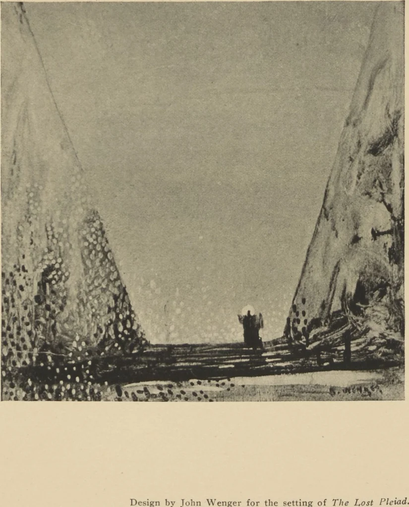 An illustration from American stage designs : an illustrated catalogue of the models, drawings and photographs exhibited at the Bourgeois Galleries in New York, April 5th to 26th, 1919, 1919, leaf 28