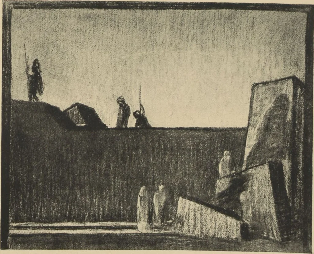 An illustration from American stage designs : an illustrated catalogue of the models, drawings and photographs exhibited at the Bourgeois Galleries in New York, April 5th to 26th, 1919, 1919, leaf 29