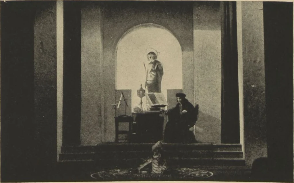 An illustration from American stage designs : an illustrated catalogue of the models, drawings and photographs exhibited at the Bourgeois Galleries in New York, April 5th to 26th, 1919, 1919, leaf 33