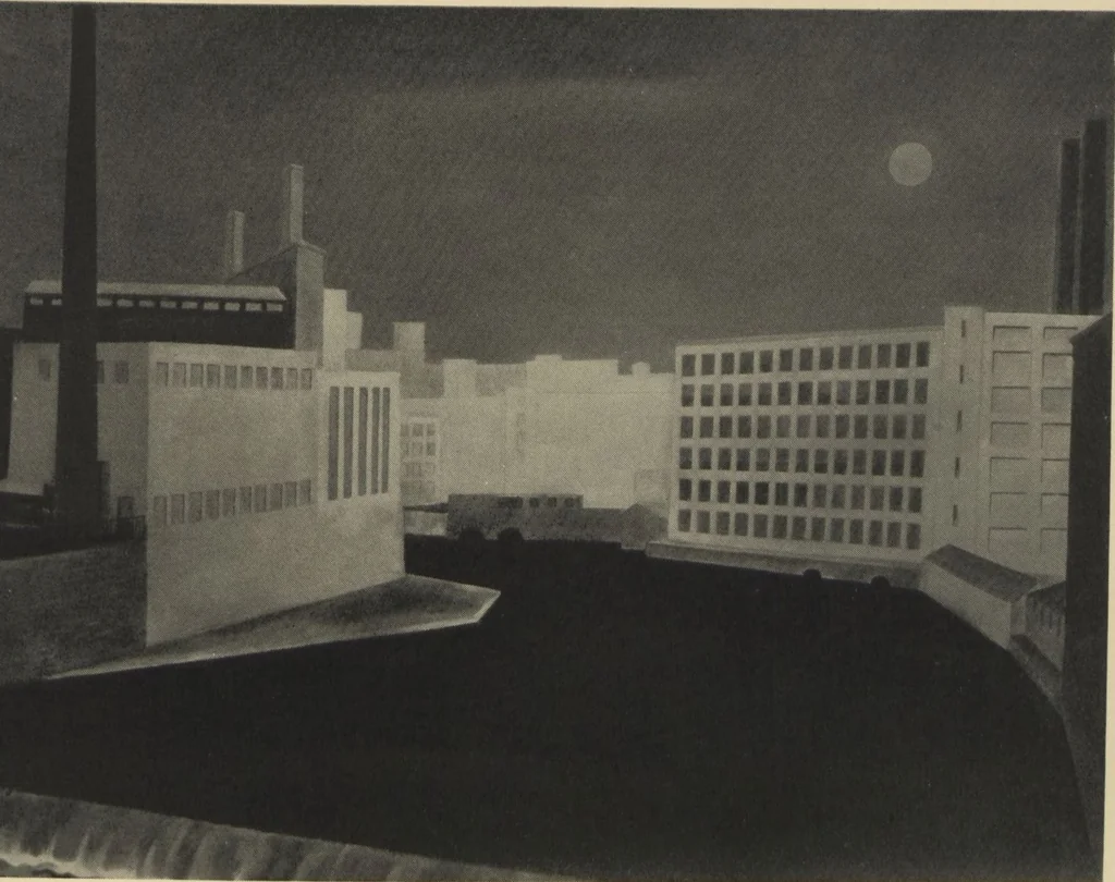 An illustration from A catalogue of paintings by Stefan Hirsch : February twenty-sixth to March nineteenth, 1927 / with an introduction by Stephan Bourgeois, 1927, leaf 8