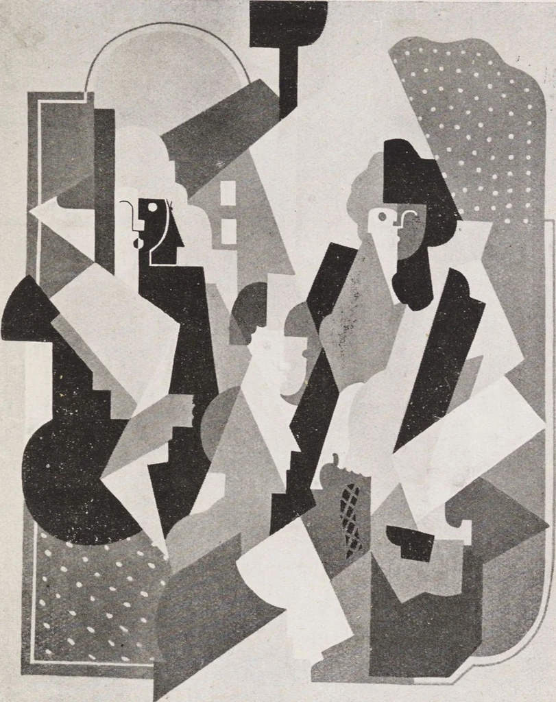 An illustration from Zehn Jahre Sturm : Gesamtschau : September 1921, hundertste Ausstellung, 1921, leaf 15
