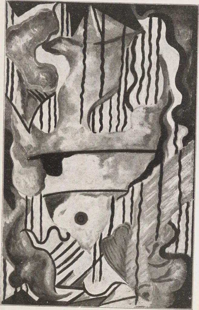 An illustration from Zehn Jahre Sturm : Gesamtschau : September 1921, hundertste Ausstellung, 1921, leaf 17