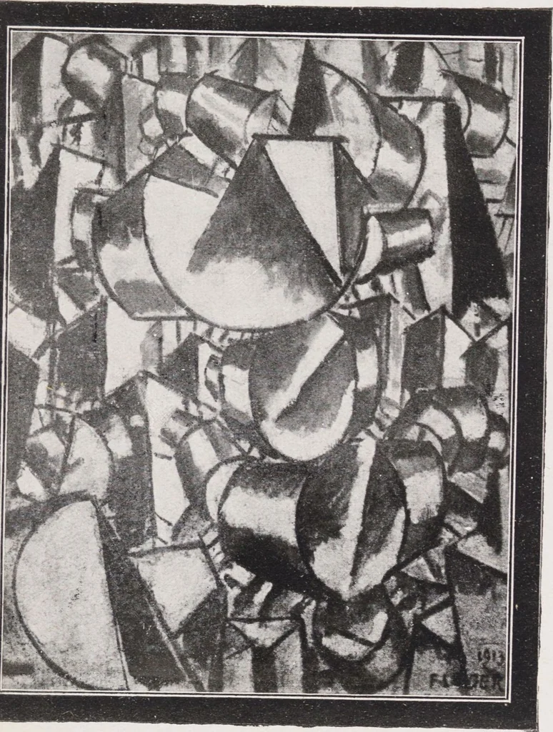 An illustration from Zehn Jahre Sturm : Gesamtschau : September 1921, hundertste Ausstellung, 1921, leaf 19