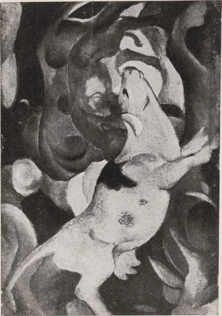 An illustration from Zehn Jahre Sturm : Gesamtschau : September 1921, hundertste Ausstellung, 1921, leaf 20