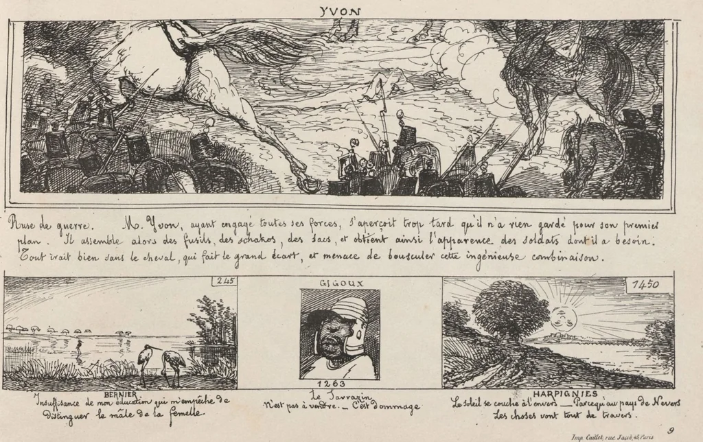 An illustration from Album caricatural : Salon de 1861 / par Galletti, 1861, leaf 13