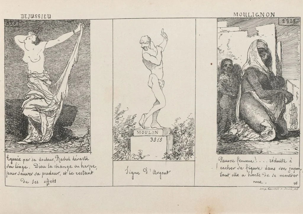 An illustration from Album caricatural : Salon de 1861 / par Galletti, 1861, leaf 20