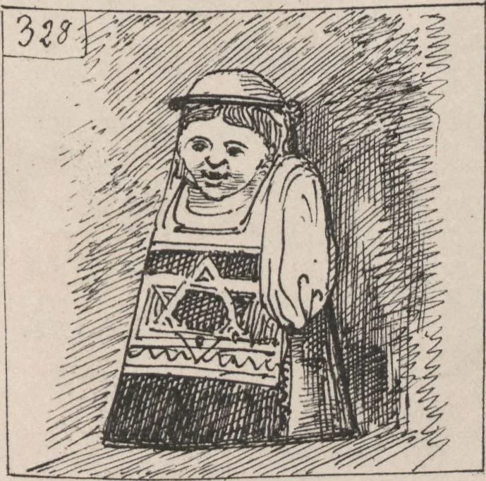 An illustration from Album caricatural : Salon de 1861 / par Galletti, 1861, leaf 23