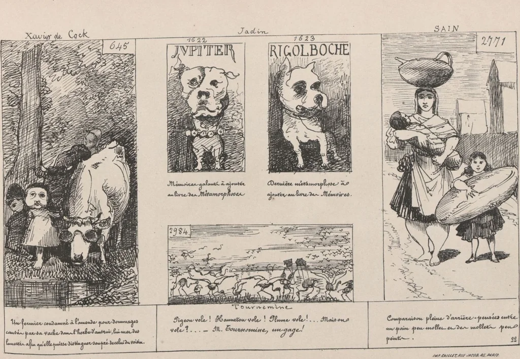 An illustration from Album caricatural : Salon de 1861 / par Galletti, 1861, leaf 26