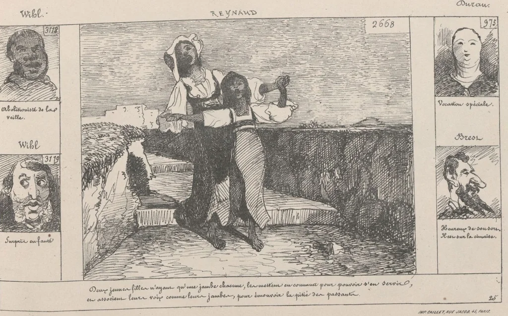 An illustration from Album caricatural : Salon de 1861 / par Galletti, 1861, leaf 29