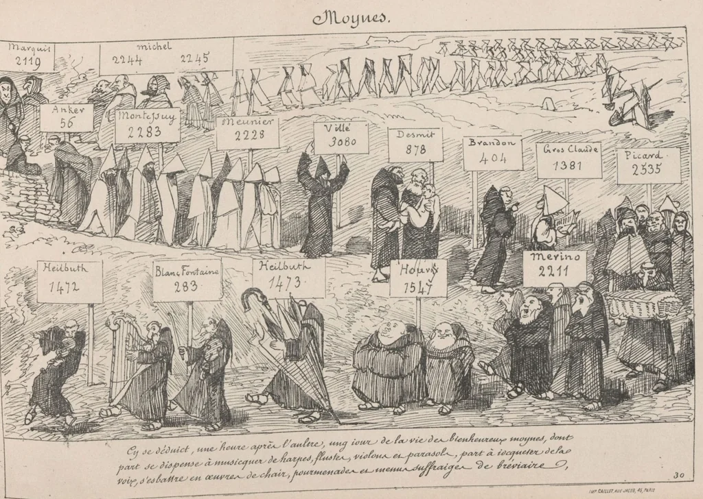 An illustration from Album caricatural : Salon de 1861 / par Galletti, 1861, leaf 34